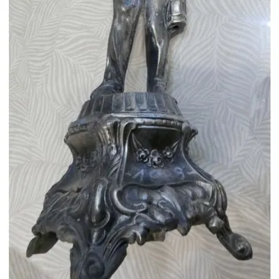 Statue de mineur en regule